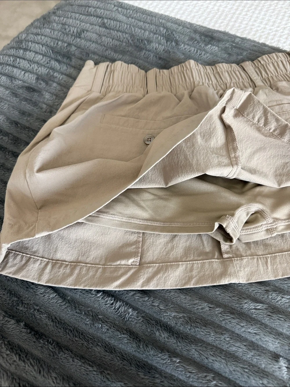 ALO FAN CLUB MINI SKIRT SKORT KHAKI S